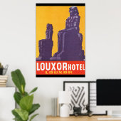 Louxor Hotel Vintage Travel Poster (Thuiskantoor)