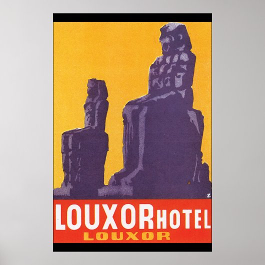 Louxor Hotel Vintage Travel Poster (Voorkant)