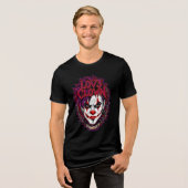 LOV3 CLOWN en LOV3 GRENADE Tri-Blend T-shirt (Voorkant volledig)