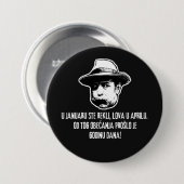 Lova in april ronde button 7,6 cm (Voorkant /achterkant)