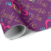 Lovable and Fun 60th Birthday Cadeaupapier (Rol Hoek)