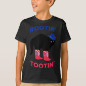 Lovable Cowboy Cat, Rootin Tootin Cat T-shirt (Voorkant)