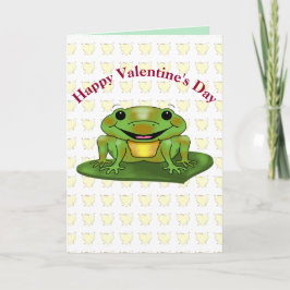 Lovable Frog Happy Valentine's Day Kaart