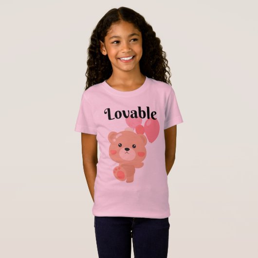 Lovable Girls 'Fine Jersey T-shirt (Voorkant volledig)