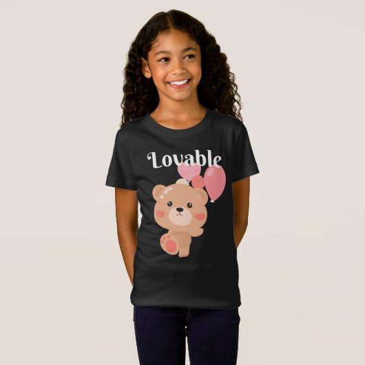 Lovable Girls 'Fine Jersey T-shirt (Voorkant volledig)