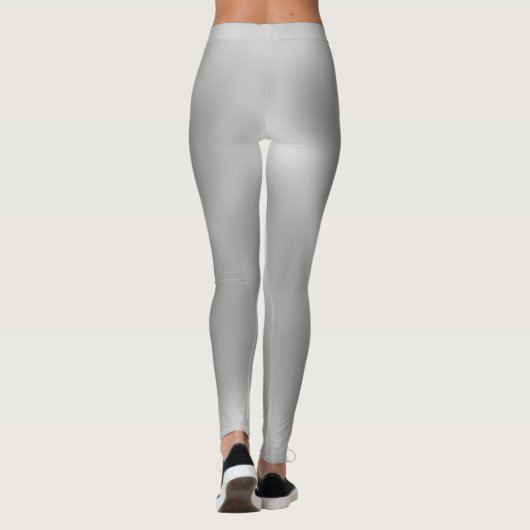 Lovable Grey Classic Shaded White Leggings (Achterkant)