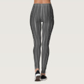 Lovable Grijs en Wit Organisch Unieke Vlammen Leggings (Achterkant)