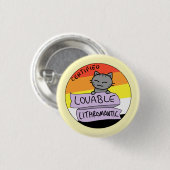Lovable Lithromantic Ronde Button 3,2 Cm (Voorkant /achterkant)