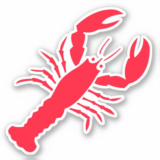 Lovable Lobster 4Lonnie Sticker (Voorkant)