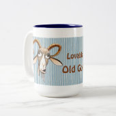 Lovable Old Goat - Aanpassen Tweekleurige Koffiemok (Voorkant links)