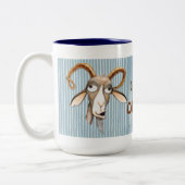 Lovable Old Goat - Aanpassen Tweekleurige Koffiemok (Links)