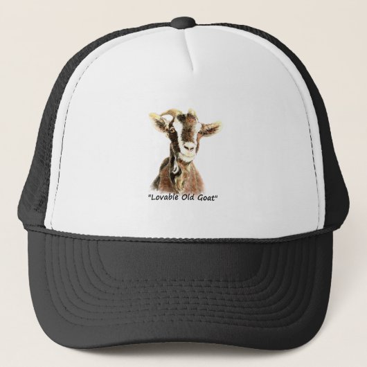 Lovable Old Goat-prijsopgave voor hem Trucker Pet (Voorkant)