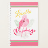 Lovable tropisch roze flamingo planner (Voorkant)