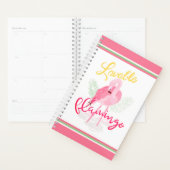 Lovable tropisch roze flamingo planner (Display)