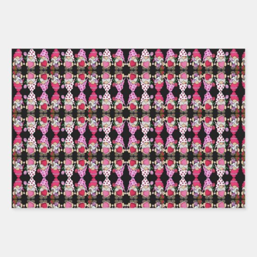 Lovable Valentijn Gnomen Inpakpapier Vel (Voorkant 3)