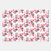 Lovable Valentijn Gnomen Inpakpapier Vel (Voorkant)