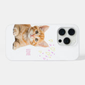 Loveかわいい猫ちゃん♡ iPhone Hoesje (Achterkant horizontaal)