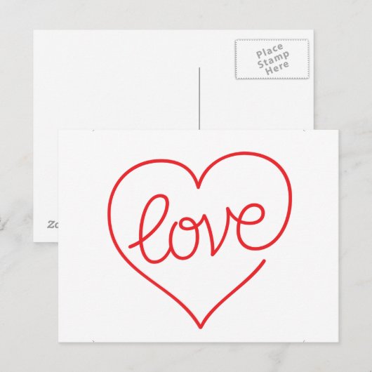 LOVE (03) Briefkaart (Voorkant / Achterkant)