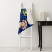 Love 10 Photo Collage Blue Sherpa Deken (In situ)