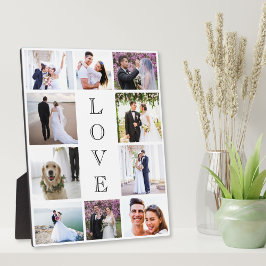 Love 10 Photo Collage Pas getrouwd Wedding Fotoplaat