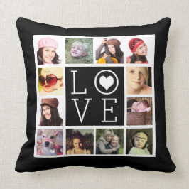 LOVE 12 Instagram Fotocollage Kussen