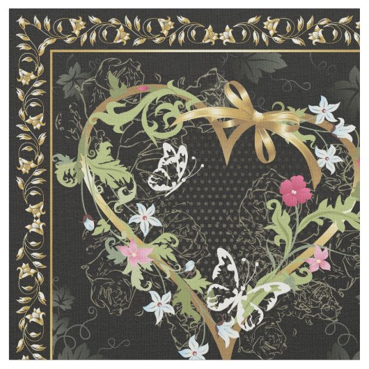Love 15 Custom Fabric Stof (Close Up)