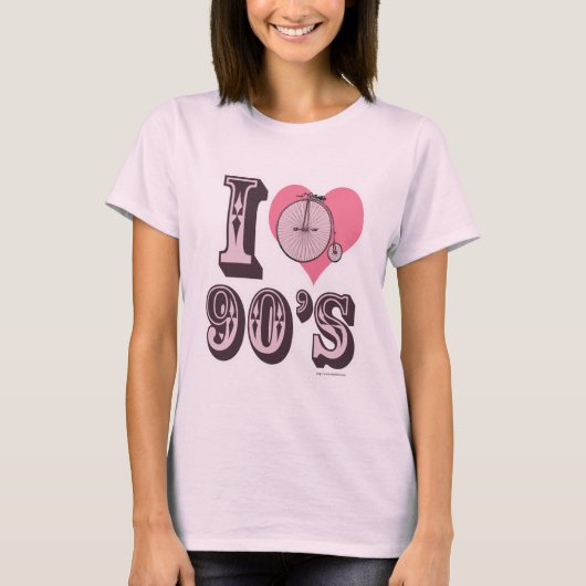 Love 1890s Heart Slogan Parodie T-shirt (Voorkant)
