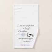 Love 1 Corinthians 13:1 Bad Handdoek (Handdoek)