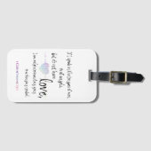 Love 1 Corinthians 13:1 Bagagelabel (Voorkant (horizontaal))