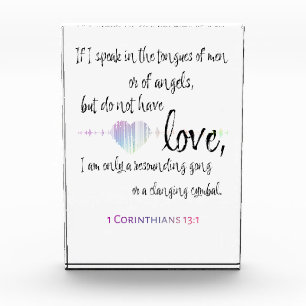 Love 1 Corinthians 13:1 Fotoblokken