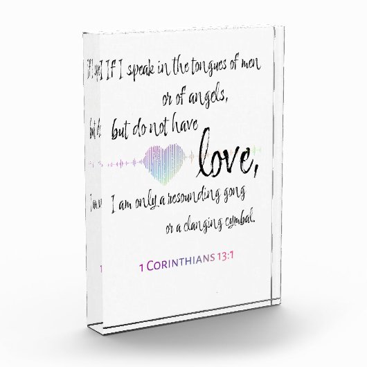 Love 1 Corinthians 13:1 Fotoblokken (Links)