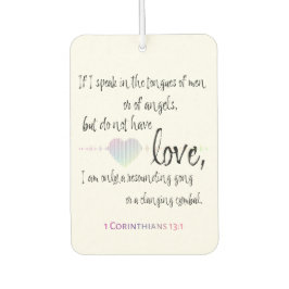 Love 1 Corinthians 13:1 Luchtverfrisser