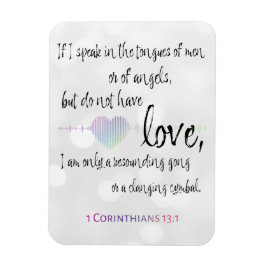 Love 1 Corinthians 13:1 Magneet