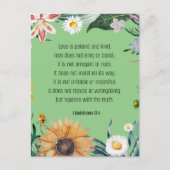 Love, 1 Corinthians 13:4, Briefkaart (Voorkant)