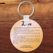 Love 1 Corinthians 13-4 Sleutelhanger (Voorkant)