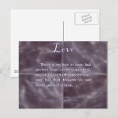 Love 1 John 4-18 Briefkaart (Voorkant / Achterkant)