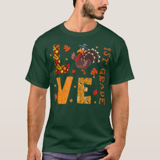 LOVE 1e klas leraar geeft Turkije herfst Herfst T-shirt