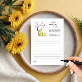 Love 1st Spritz Who's Memory Vrijgezellenfeest Gam Kaart