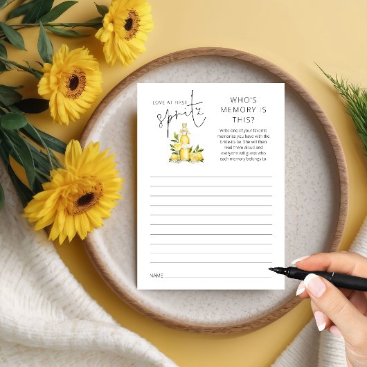 Love 1st Spritz Who's Memory Vrijgezellenfeest Gam Kaart