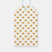 Love 2018 White - Golden hart Cadeaulabel (Achterkant)