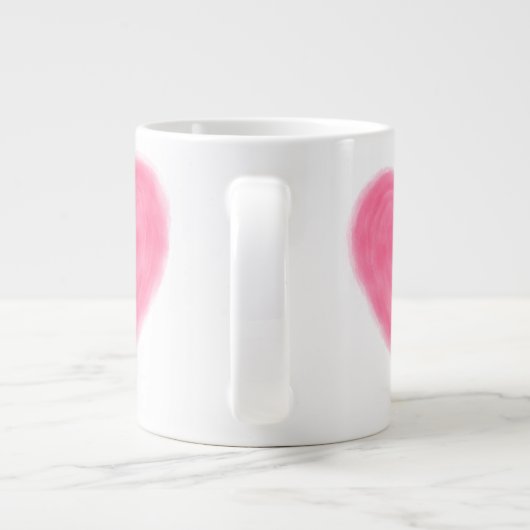 LOVE 20 oz. Jumbo-Mok Grote Koffiekop (Achterkant)