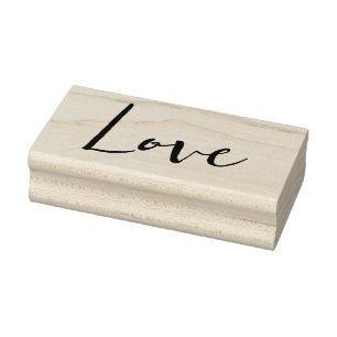LOVE 2,5x1" rubber stempel / Heathrow