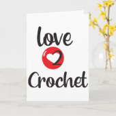 Love 2 Crochet Kaart (Gele Bloem)