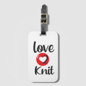 Love 2 Knit Bagagelabel (Voorkant (verticaal))