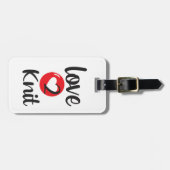 Love 2 Knit Bagagelabel (Voorkant horizontaal)