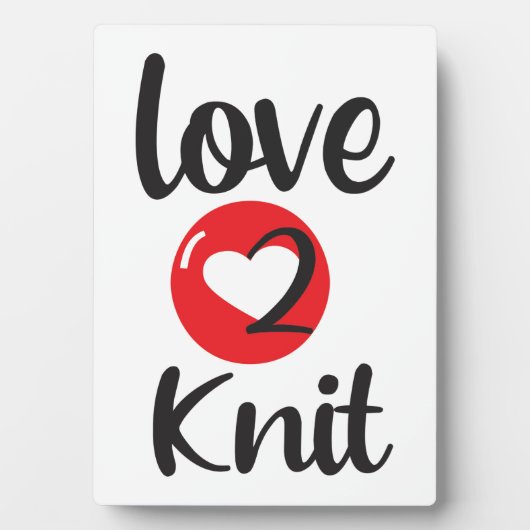 Love 2 Knit Fotoplaat (voorkant)