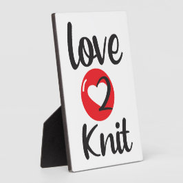 Love 2 Knit Fotoplaat