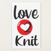 "love 2 Knit" Planner (Voorkant)
