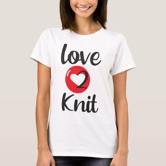 Love 2 Knit T-shirt (Voorkant)