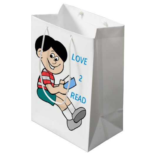 LOVE 2 LEZEN MEDIUM CADEAUZAKJE (Voorkant Gekanteld)